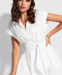 Seafolly Ladies Sunday Dress White 9 Seafolly Ladies Sunday Dress White -Seafolly Fashion Store 54598 DR White 2