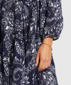 Seafolly Ladies Folklore Tier Dress True navy -Seafolly Fashion Store 54603 DR True2520Navy 5