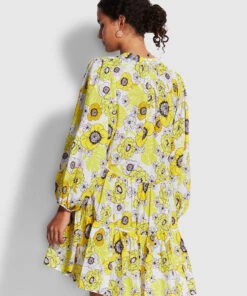 Seafolly Ladies Summer Of Love Tiered Dress Wild lime -Seafolly Fashion Store 54613 DR Wild2520Lime 5