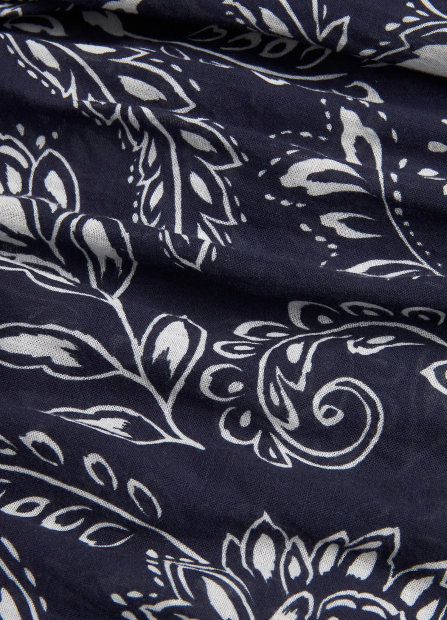 Seafolly Ladies Folklore Crop Shirt True navy 6 Seafolly Ladies Folklore Crop Shirt True navy - Image 6