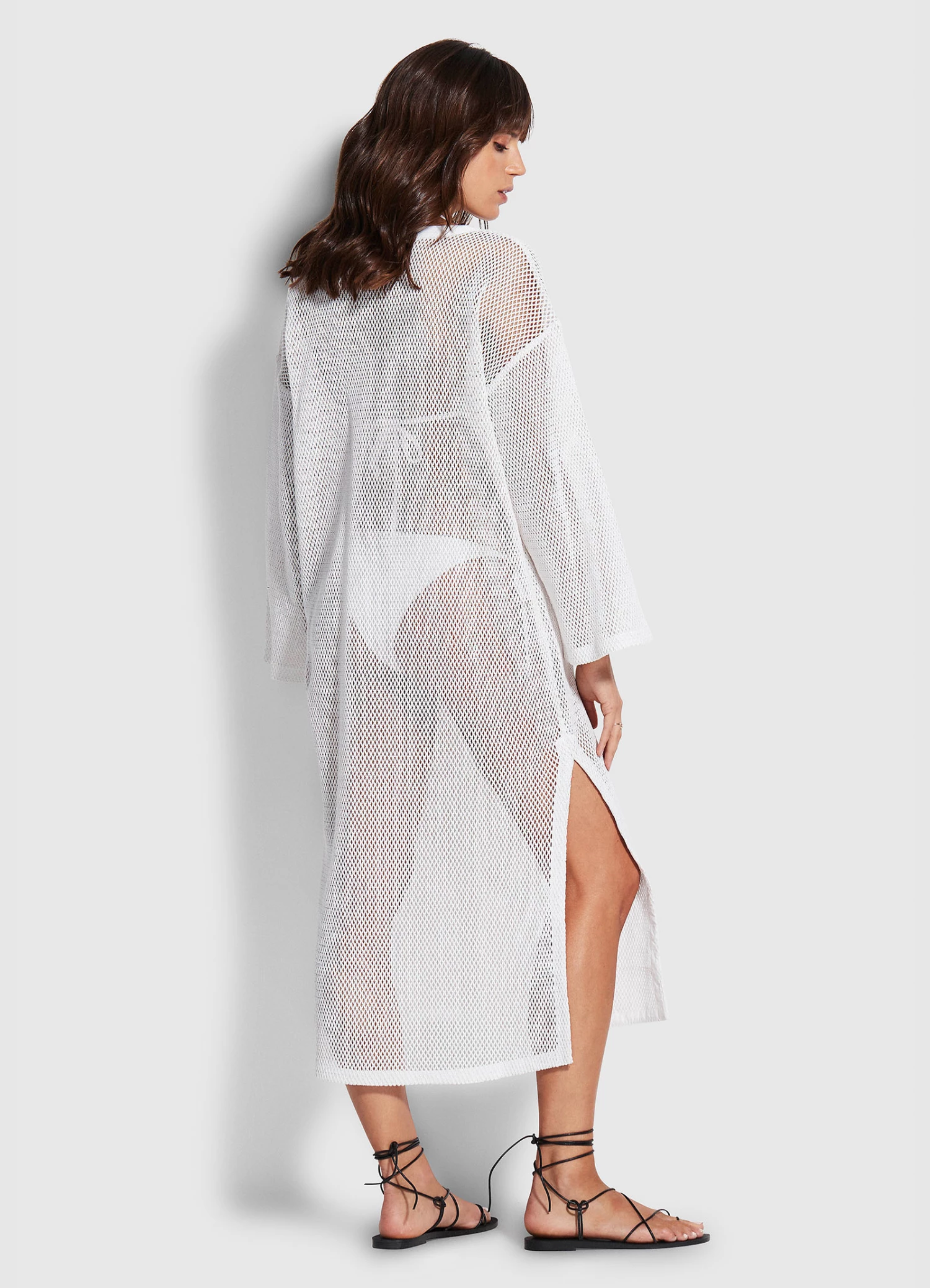 Seafolly Ladies Crochet Cover Up White 5 Seafolly Ladies Crochet Cover Up White - Image 5