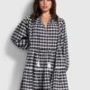 Seafolly Ladies Gingham Tier Dress Black
