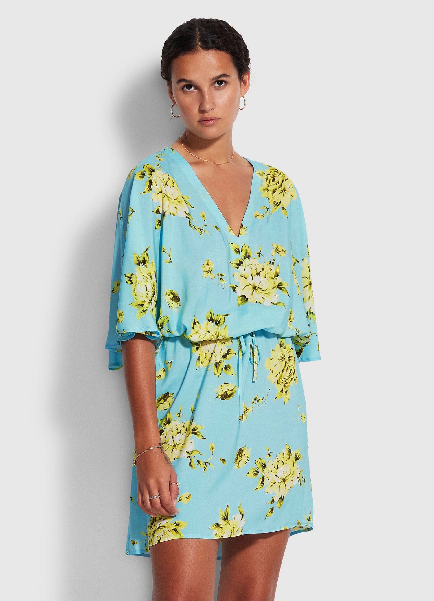 Seafolly Ladies Full Bloom Kaftan Sky 1 Seafolly Ladies Full Bloom Kaftan Sky