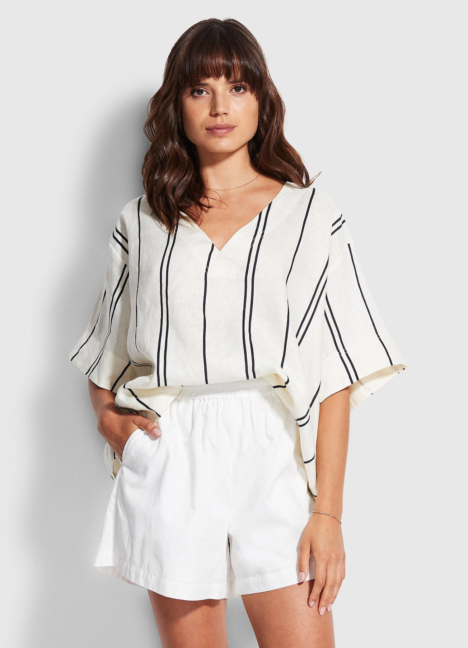 Seafolly Ladies Poplin Short White 1 Seafolly Ladies Poplin Short White