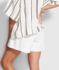 Seafolly Ladies Poplin Short White 9 Seafolly Ladies Poplin Short White -Seafolly Fashion Store 54652 SH White 4