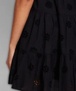 Seafolly Ladies Embroidery Tier Dress Black -Seafolly Fashion Store 54657 DR Black 5