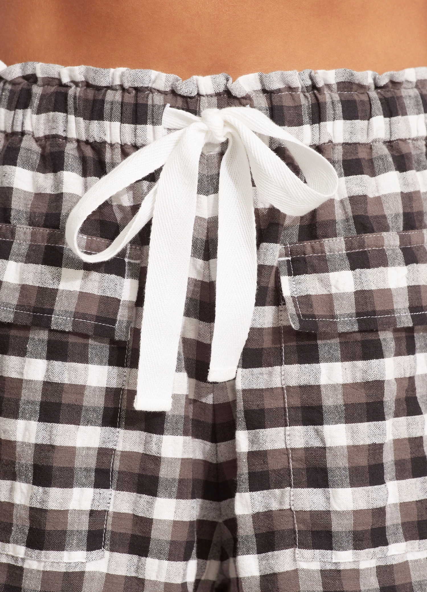 Seafolly Ladies Portofino Gingham Short Black 5 Seafolly Ladies Portofino Gingham Short Black - Image 5