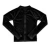 Seafolly Kids Summer Essentials L/S Zip Front Rash Vest Black