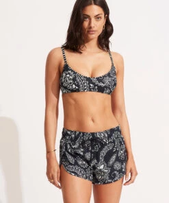 Seafolly Ladies Folklore Board Short True navy