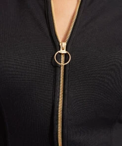 Seafolly Ladies Seafolly Collective Long Sleeve Sunvest Black -Seafolly Fashion Store 60267 942 Black 5