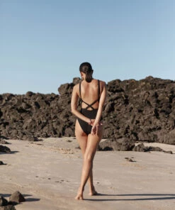 Jetset High Neck One Piece Black -Seafolly Fashion Store J10765 BLK 4