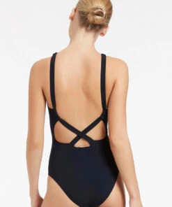 Jetset High Neck One Piece Deep navy -Seafolly Fashion Store J10765 DP2520NVY 4