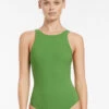 Jetset High Neck One Piece Palm