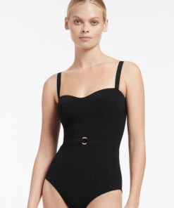 Jetset Square Neck Infinity One Piece Black