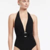 JETSET Plunge One Piece Black