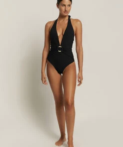 JETSET Plunge One Piece Black -Seafolly Fashion Store J10782 BLK 3