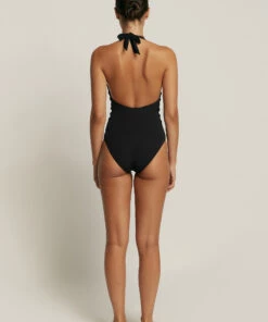 JETSET Plunge One Piece Black -Seafolly Fashion Store J10782 BLK 4