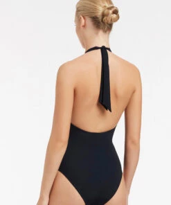 JETSET Plunge One Piece Deep navy 7 JETSET Plunge One Piece Deep navy -Seafolly Fashion Store J10782 DP2520NVY 4