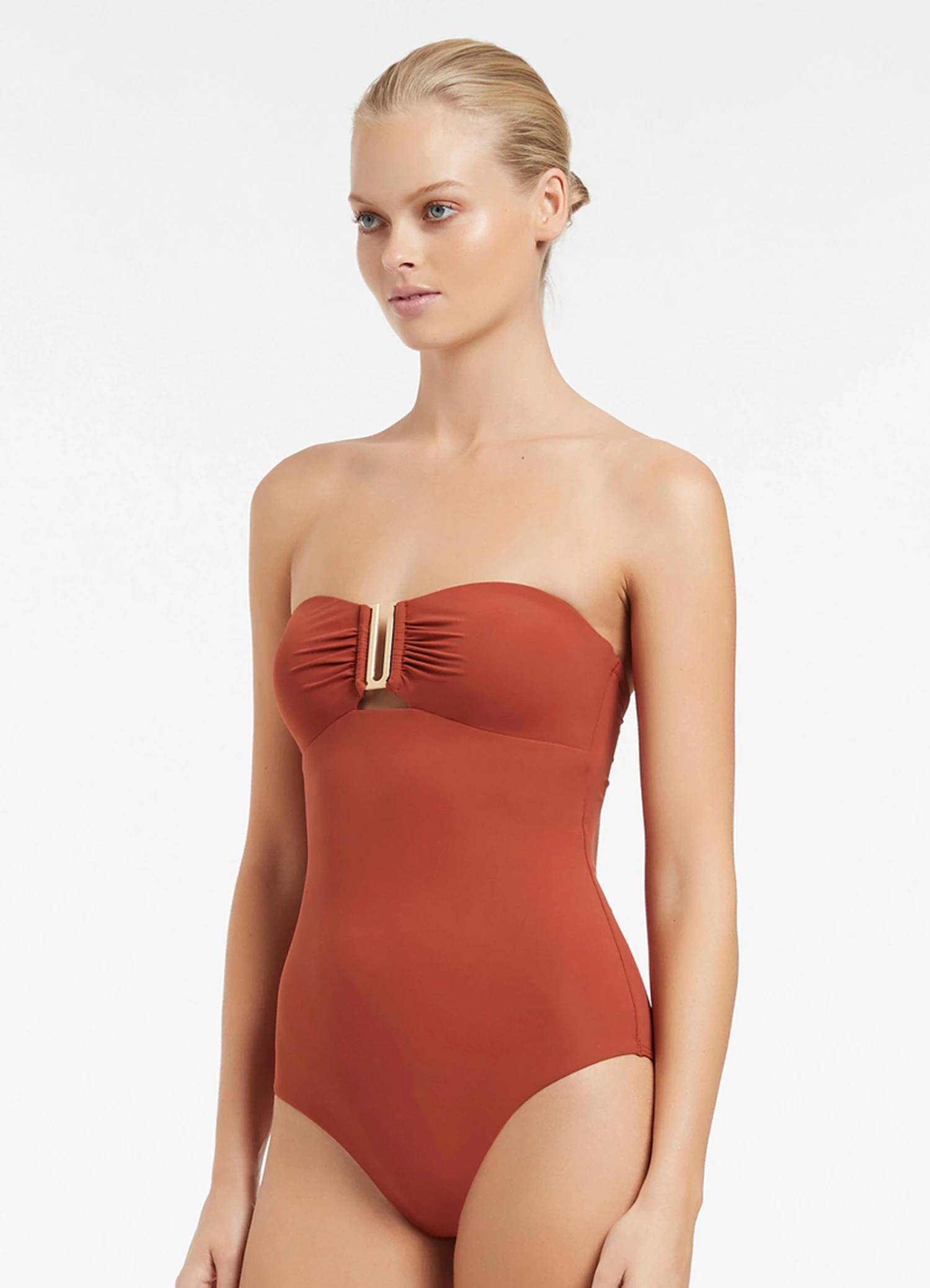 Jetset Bandeau One Piece Russet 3 Jetset Bandeau One Piece Russet - Image 3