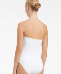 Jetset Bandeau One Piece White 7 Jetset Bandeau One Piece White -Seafolly Fashion Store J10789 WHT 4