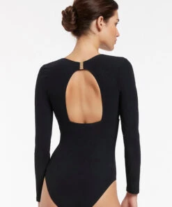 Jetset Plunge Surf Suit Black -Seafolly Fashion Store J10805 BLK 4