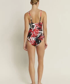 Jets Casa Lucia D_DD U Wire One Piece Desert red/black -Seafolly Fashion Store J10822D DD DT2520RED2521BLK 4