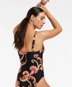 Jets Silk Road Tank One Piece Black -Seafolly Fashion Store J10862 BLK 4