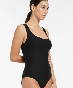 Jets Rio Scoop Neck C-D One Piece Black -Seafolly Fashion Store J10902C D BLK 3