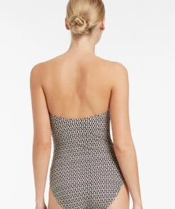 Jets Ipanema Bandeau One Piece Chocolate 8 Jets Ipanema Bandeau One Piece Chocolate -Seafolly Fashion Store J10907 Chocolate 5