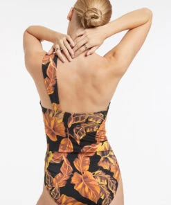 Jets Palmas Gather One Shoulder One Piece Black -Seafolly Fashion Store J10926 Black 4