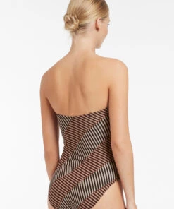 Jets Raya Bandeau One Piece Tobacco -Seafolly Fashion Store J10930 TOBACCO 5