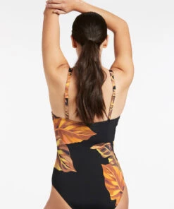 Jets Palmas D-DD Trim One Piece Black 7 Jets Palmas D-DD Trim One Piece Black -Seafolly Fashion Store J10941D DD BLK 4