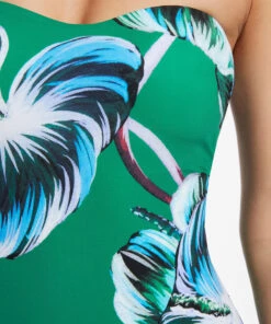 Jets Viva Leaf Bandeau One Piece Emerald -Seafolly Fashion Store J10962 Emerald 6