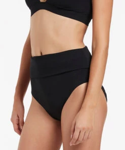 Jetset Fold Down Pant Black 6 Jetset Fold Down Pant Black -Seafolly Fashion Store J3749 BLK 3