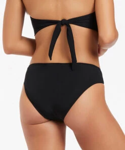Jetset U Trim Mid Pant Black -Seafolly Fashion Store J3775 BLK 3