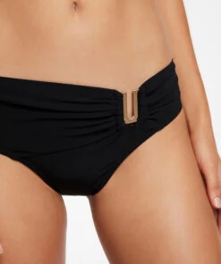 Jetset U Trim Mid Pant Black -Seafolly Fashion Store J3775 BLK 4