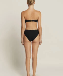 Jetset U Trim Mid Pant Black -Seafolly Fashion Store J3775 BLK 5