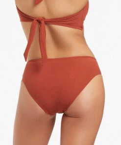 Jetset U Trim Mid Pant Russet -Seafolly Fashion Store J3775 Russet 4