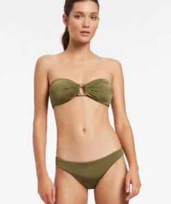 Jets Soleil Hipster Bikini Bottom Olive