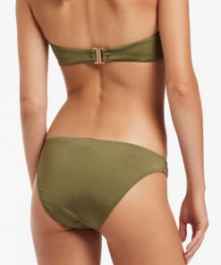 Jets Soleil Hipster Bikini Bottom Olive -Seafolly Fashion Store J3787 Olive 3