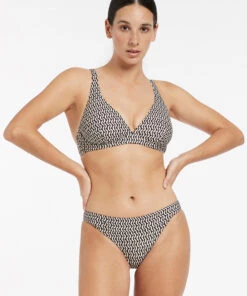 Jets Ipanema Banded Highleg Pant Chocolate