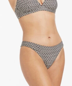 Jets Ipanema Banded Highleg Pant Chocolate -Seafolly Fashion Store J3816 Chocolate 4