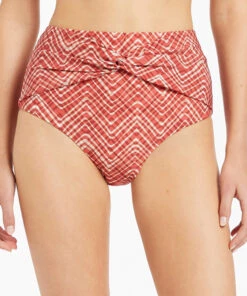 Jets Bonita Twist Front Pant Maple -Seafolly Fashion Store J3827 Maple 3