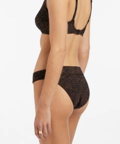 Jets Pantera Banded Highleg Pant Chocolate -Seafolly Fashion Store J3843 Chocolate 5