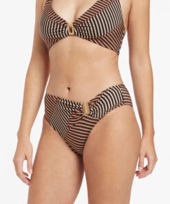 Jets Raya U Trim Mid Pant Tobacco -Seafolly Fashion Store J3844 TOBACCO 4