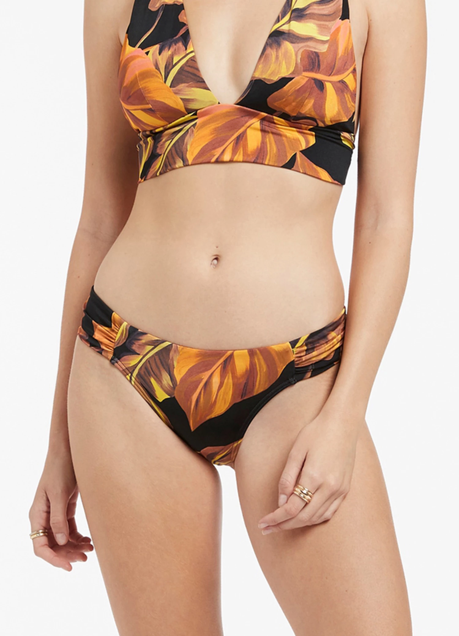 Jets Palmas Ruched Hipster Black 2 Jets Palmas Ruched Hipster Black - Image 2