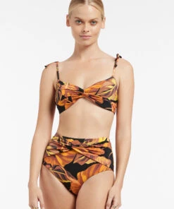 Jets Palmas Twist Front Pant Black