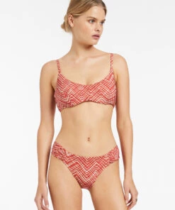 Jets Bonita Ruched Hipster Maple