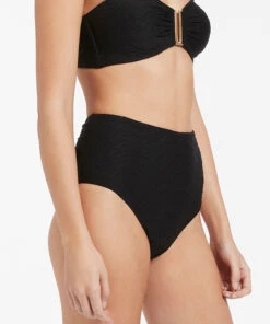 Jets Rio High Waist Pant Black -Seafolly Fashion Store J3855 BLK 4