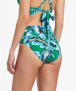Jets Viva Fold Down Pant Emerald 14 Jets Viva Fold Down Pant Emerald -Seafolly Fashion Store J3866 Emerald 6
